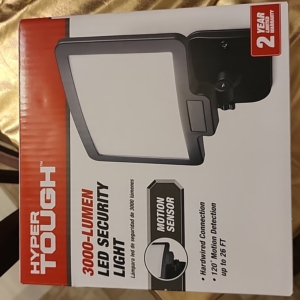 Hyper tough 3000 lumen LED security light.